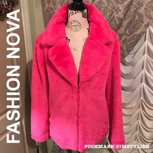 🆕 Barbie Pink ‘Marcee Faux Fur Jacket’